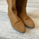 Joie  Tall Leather Flat Boots Camel Color Size 5 Knee High Brown Boho Festival Photo 3