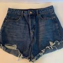 Wild Fable  High Rise Raw Hem Button Fly Denim Jean Shorts Size 10 Photo 0