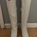 white womens cowboy boots Size 8.5 Photo 1