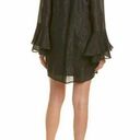 BCBGeneration NWT  Bell Sleeve Sheer Metallic Long Sleeve Mini Dress Black New XS Photo 1