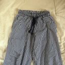 Edikted BRAND NEW WITH TAGS  stripped pinstripe linen esqe pants  seaside striped pants Photo 5