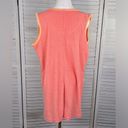 secret treasures  Terry Cloth Romper/Beach Coverup Orange/Pink Stripes-Medium Photo 3