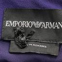 Emporio Armani Purple Acetate Button Cuffs Cap Sleeves Jumpsuit, size 4 Photo 1