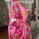 Hello Molly mini pink floral wrap with tie dress Photo 3