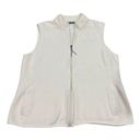 Talbots T by  Ivory‎ Zip Up Cotton/Polyester Vest Photo 0