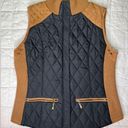 Krass&co Montana  Cognac Brown/Tan & Black Quilted Vest - Small Photo 0