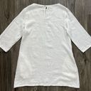 Bryn Walker White Quarter Sleeve Linen Tunic Top With Pockets Size XS Lagenlook Photo 4