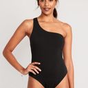 Old Navy NWT  Pucker One Shoulder Black Swimsuit Size Large XL Photo 0