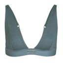 SKIMS Cotton Rib Plunge Bralette Kyanite S Photo 3