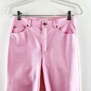 Bubblegum Escada High Waisted Ankle Length Straight Leg Jeans Stretch  Pink 36 Photo 5