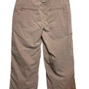 L.L.Bean  Size 8 Reg Comfort Trail Capri Brown Stretch Nylon Outdoor Hiking Cargo Photo 6