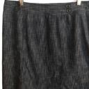 Lane Bryant  Denim Skirt Size 16 Black Stretch Business Casual Photo 0