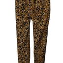 Carbon 38  Womens Printed High Rise Layered Gold Leopard 7/8 Leggings Size Small Photo 4