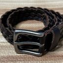 Gap  Brown Leather Braided Belt Size Small Photo 0