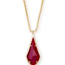 Kendra Scott Maroon Jade Long Pendant Photo 0