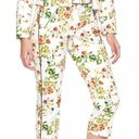 Disney  Alice Through The Looking Glass White Floral Capri Cropped Pants Size 12 Photo 0