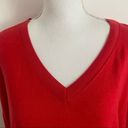 Elizabeth and James  • Solid Red V Neck Sweater Photo 2