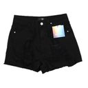 Missguided  black denim cutoff shorts 0 NWT Photo 6