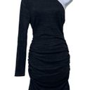n:philanthropy n philanthropy Womens XS Electra Mini Dress Charcoal One Shoulder High Neck NWT Photo 2