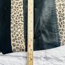 Chico's Chico’s Faux Leather Jacket 1/Small 8/10 Colorblock Animal Print Zip‎ Front Photo 5