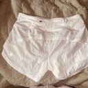 Lululemon 4” Speed Up White Shorts Photo 2