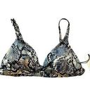 Shade & Shore  Animal Print NWT Size Medium Bikini Top Photo 0