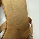 Italian Shoemakers  Cork Wedge Strappy Metallic Wedge Soft Insole Sandals 7.5 Photo 7