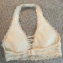 Gilly Hicks White Lace Halter Bralette Photo 1