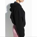 Vince  Cotton Hooded Bomber Button Jacket in Black XS Photo 1