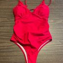 Beachsissi NWT  Small Red One Piece Swimsuit Bathing Suit NEW Photo 0