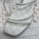 Marc Fisher  Women's 11 Hamora Strappy Quilted Heeled Sandal Shoes Ivory Square Photo 5