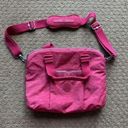 Kipling  Digifly Coral Pink Laptop Messenger Book Bag Photo 0