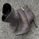 NWB! Suede Gray Ankle Boots Photo 2