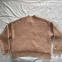 PacSun LA Hearts Taupe Fuzzy Mixed Henley Sweater Size L Photo 3