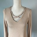 Lost + Wander  | Beige V-neck Bell Sleeve Top Photo 4