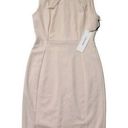 Calvin Klein NWT  Tie Neck Sheath in Pale Pink Sleeveless Stretch Crepe Dress 2 Photo 0