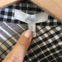 Joie  Fara Tuxedo Plaid Ruffle Button Up Shirt‎ SZ S Photo 3