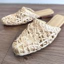 Kaanas  6 Cream Woven Slides Shoes Sandals Casual Coastal Beach Photo 3