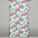 Pink Lotus Lula Activewear White  Flower Print Activewear Tank Dress Small Photo 4