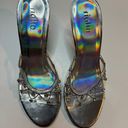 Rialto Clear Rhinestone Heels Size 8.5M Photo 1