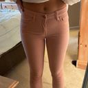 Francesca's  Pink Velvet Jeans  Photo 1