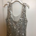 Alythea  silver sequined mini dress size medium Photo 22