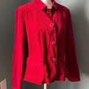 Talbots  Red Corduroy Blazer Jacket Photo 0