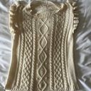 Crochet Knit Sweater Top Tan Photo 1