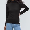 Everlane NWT  Black Supima Micro Rib Turtleneck Shirt XS Photo 0