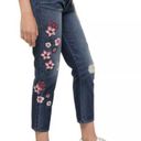 Juicy Couture Women's  Black Label Denim Floral Boyfriend Jeans, Sz 27 - New! Photo 1