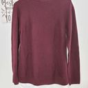 Hilary Radley Women's  2fer Heather Wine Size Medium Sweater  Photo 7