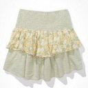 American Eagle Mixed Print Tiered Mini Skirt Photo 2