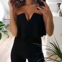 Lulus Lulu’s Power of Love Black Strapless Jumpsuit Size: M Photo 4