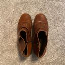 Brighton  Kathmandu brown woven leather side zip ankle booties boots Photo 2